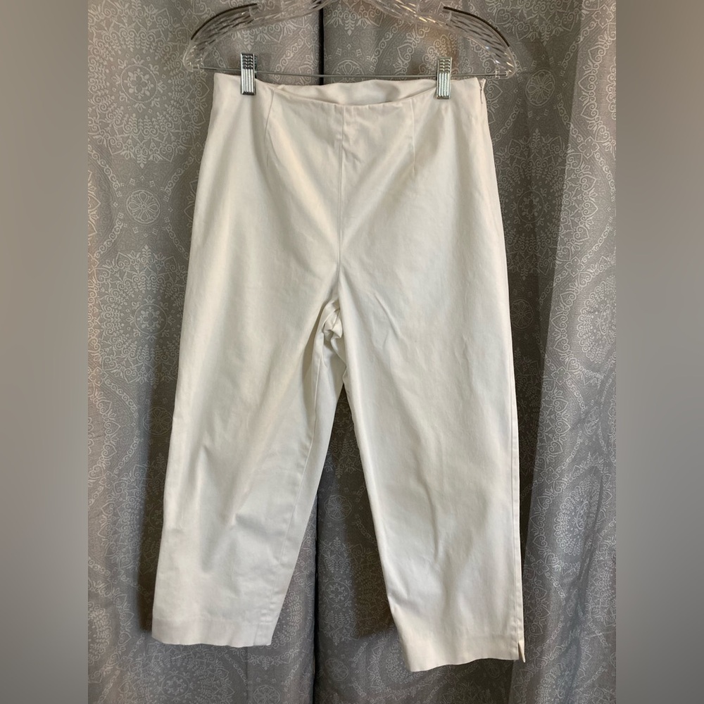 Women’s Pendleton Cotton/Spandex Blend White Capri Pant Size 6 SLIGHT DAMAGE